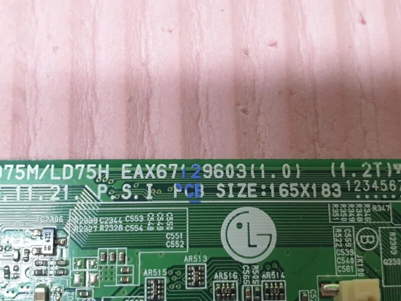 MAIN AV BOARD MB LG 49LJ624V TV EAX67129603 (1.0) EBT64578541 SCREEN:LC490DUE - Image 3