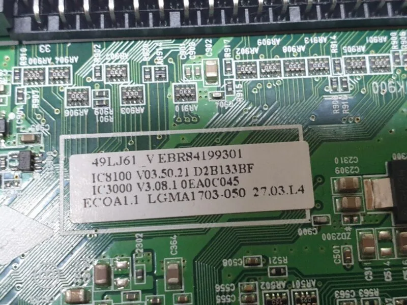 MAIN AV BOARD MB LG 49LJ624V TV EAX67129603 (1.0) EBT64578541 SCREEN:LC490DUE - Image 5
