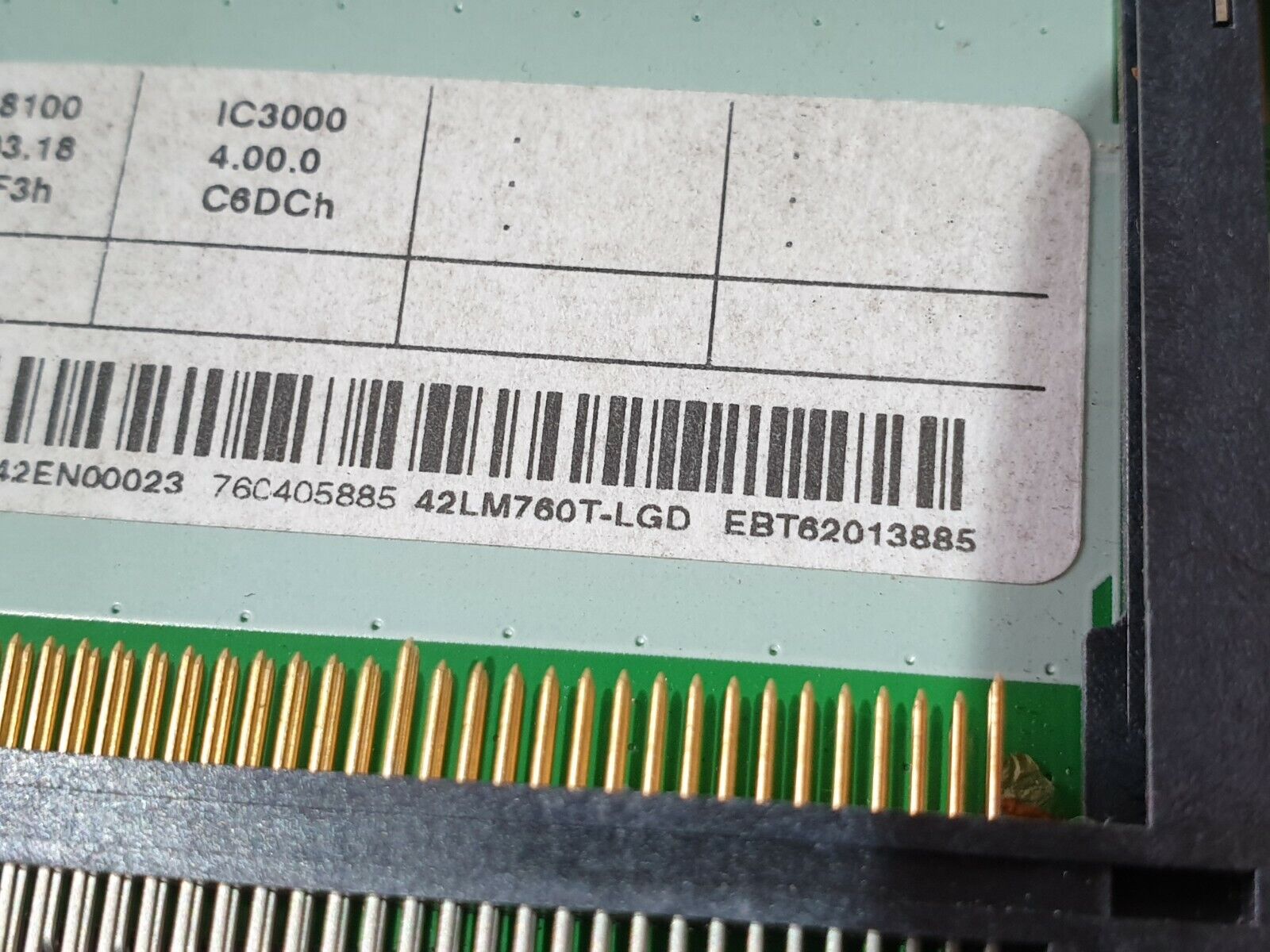 MAIN BOARD MB LG 42LM760T 42" TV EAX64307906 (1.0) EBT62013885 SCREEN:LC420EUH - Image 7