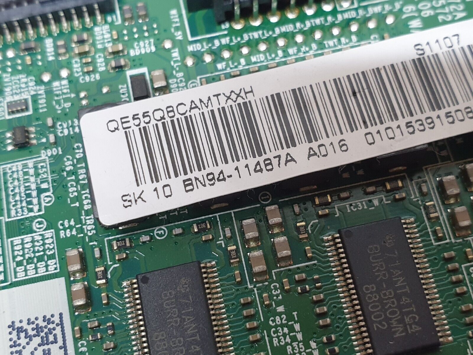 MAIN BOARD MB SAMSUNG QE55Q8CAMT TV BN41-02572B BN94-11487A SCREEN:LSF550FF02 - Image 4