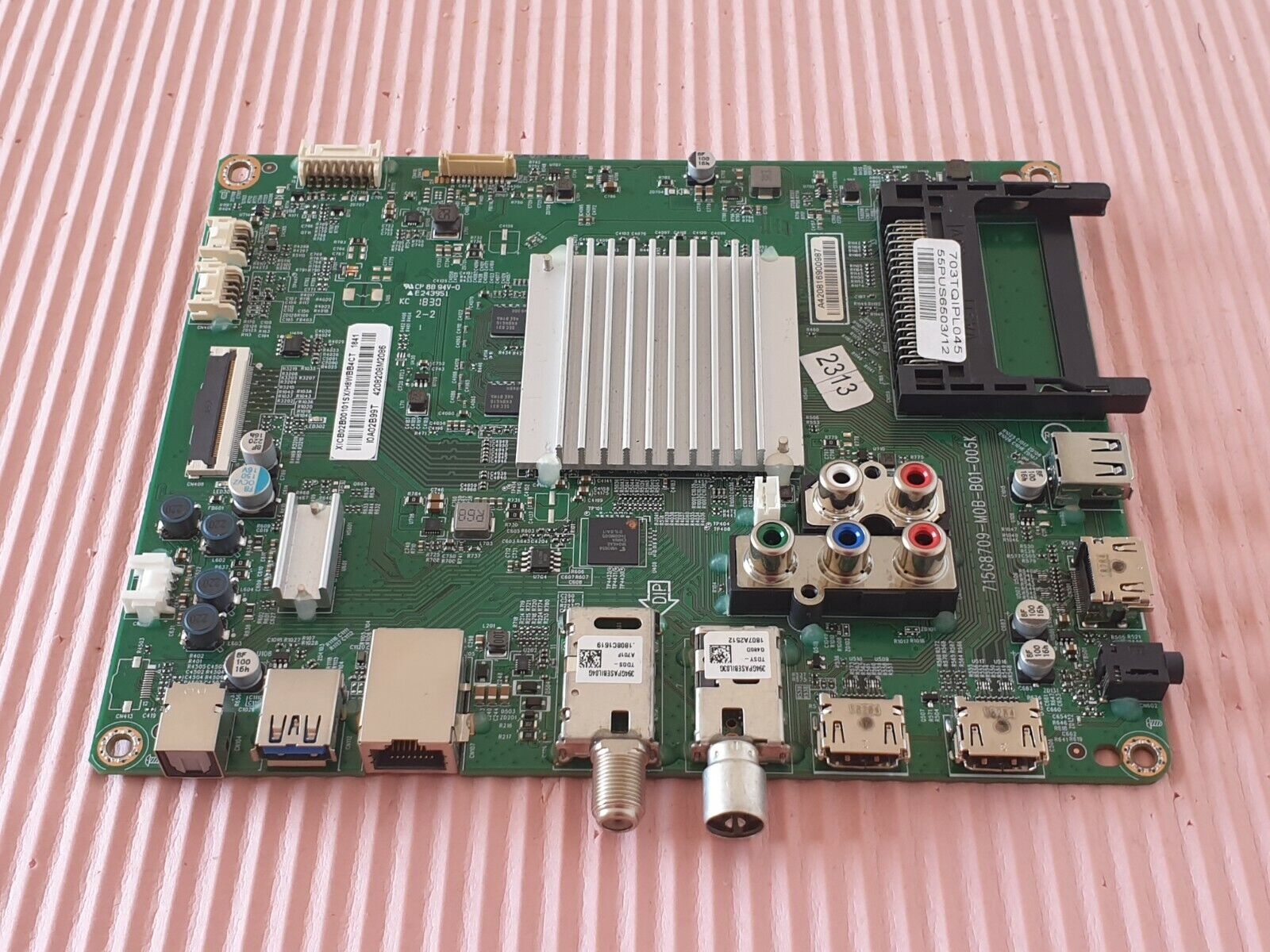 MAIN BOARD MB FOR PHILIPS 55PUS6503/12 TV 715G8709-M0B-B01-005K SCREEN:HV550QUB - Image 2
