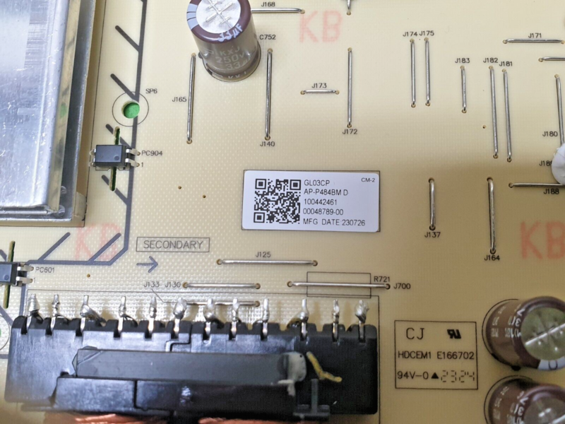 POWER SUPPLY BOARD PSU SONY KD-85X80L LED TV AP-P484BM B 100442461 2955071403 - Image 3