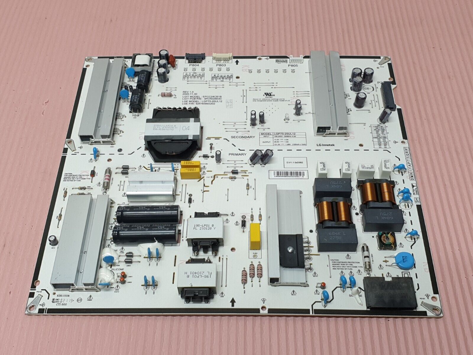 POWER SUPPLY FOR 75NANO806PA 75NANO866PA 75NAN0813PA TV EAY65893202 LGP75-20UL - Image 2