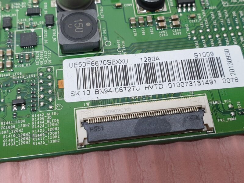 MAIN BOARD MB SAMSUNG UE50F6670SB TV BN41-01958B BN94-06222G SCREEN:T500HVN05 - Image 5