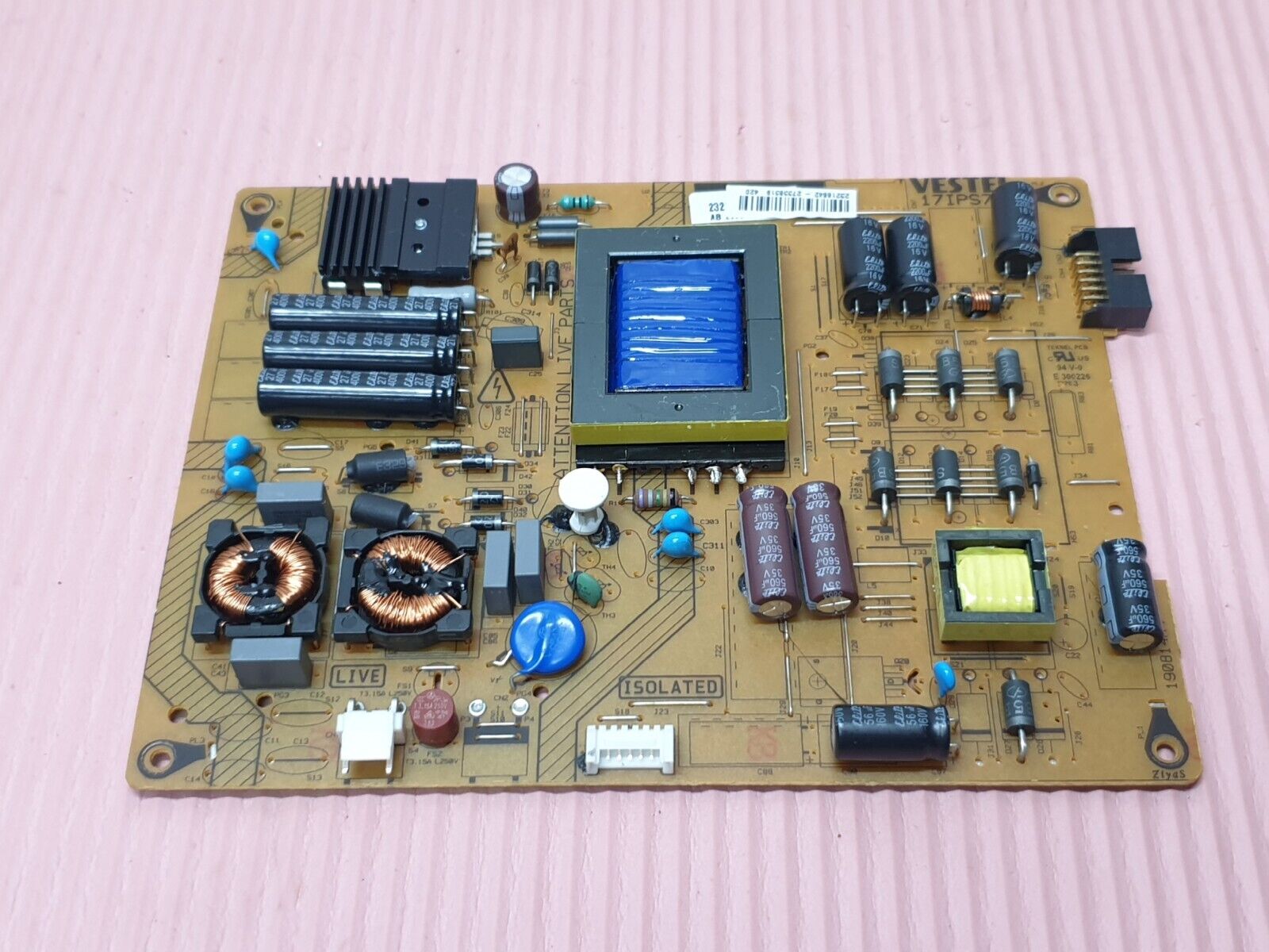POWER SUPPLY BOARD PSU FOR JVC LT-40C735 LT-40C755 40" LED TV 17IPS71 23216842