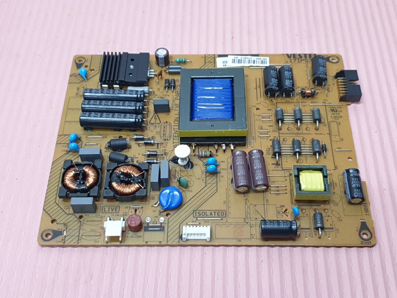 POWER SUPPLY BOARD PSU FOR JVC LT-40C735 LT-40C755 40" LED TV 17IPS71 23216842 - Image 2