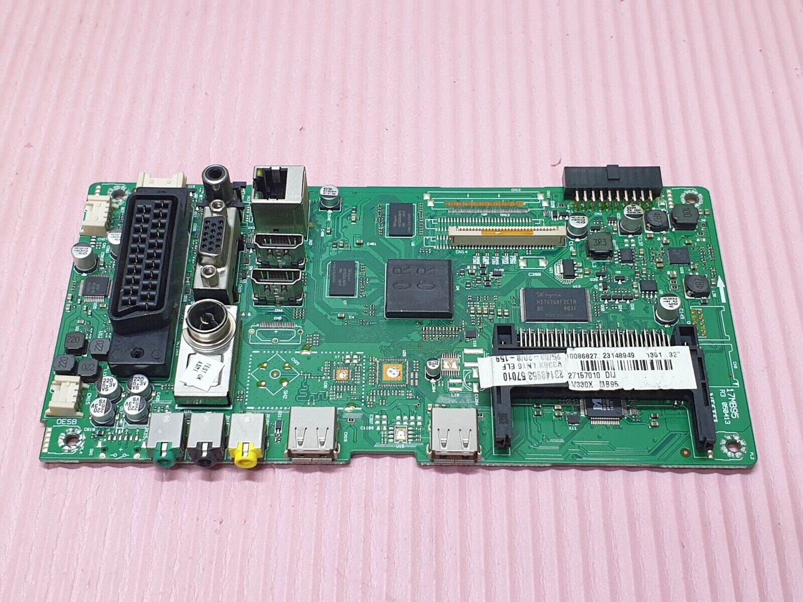 MAIN AV BOARD MB TOSHIBA 32W3451DB 32" LED TV 17MB95 23148949 SCREEN:LC320DXJ - Image 2