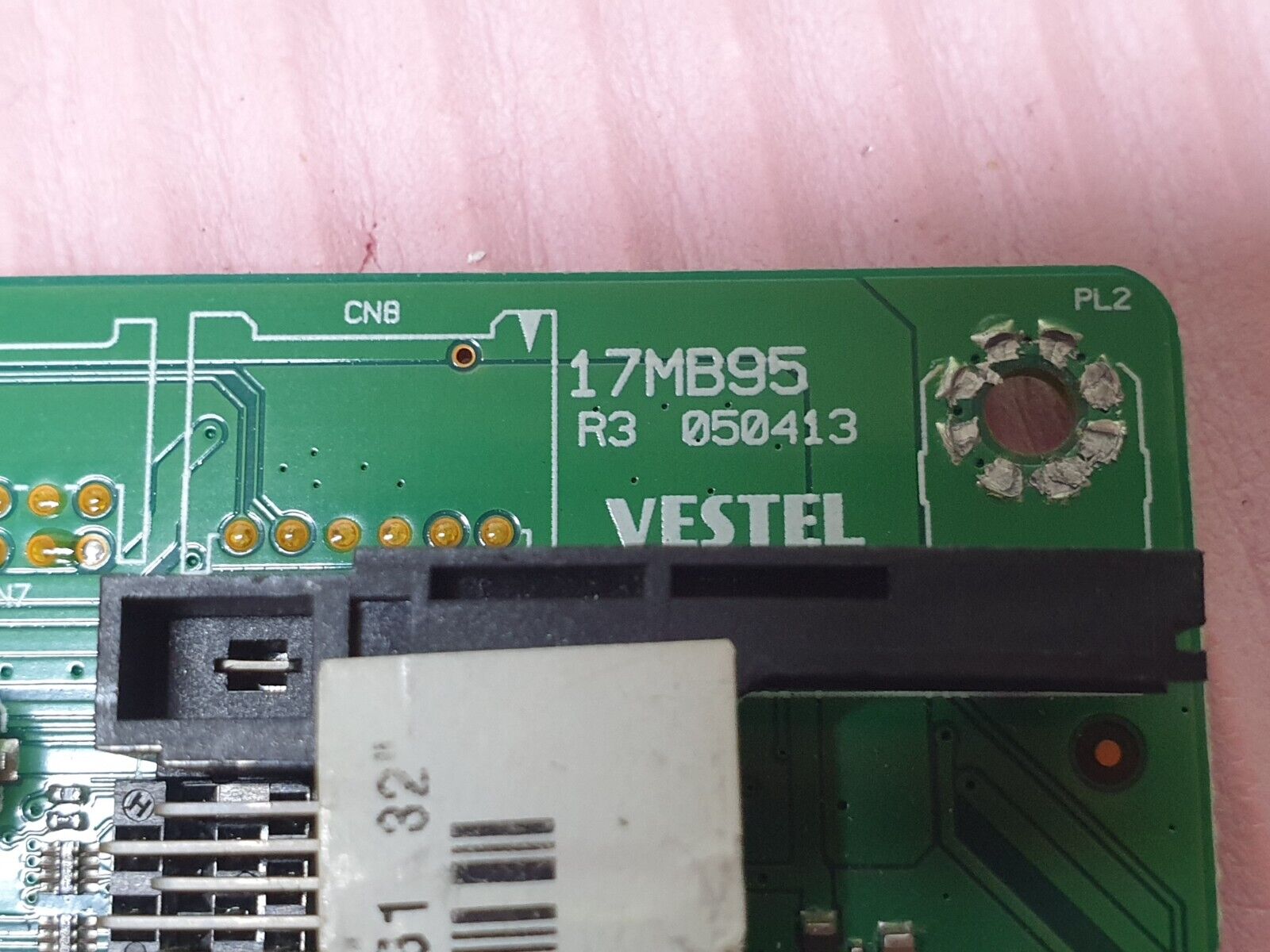 MAIN AV BOARD MB TOSHIBA 32W3451DB 32" LED TV 17MB95 23148949 SCREEN:LC320DXJ - Image 3