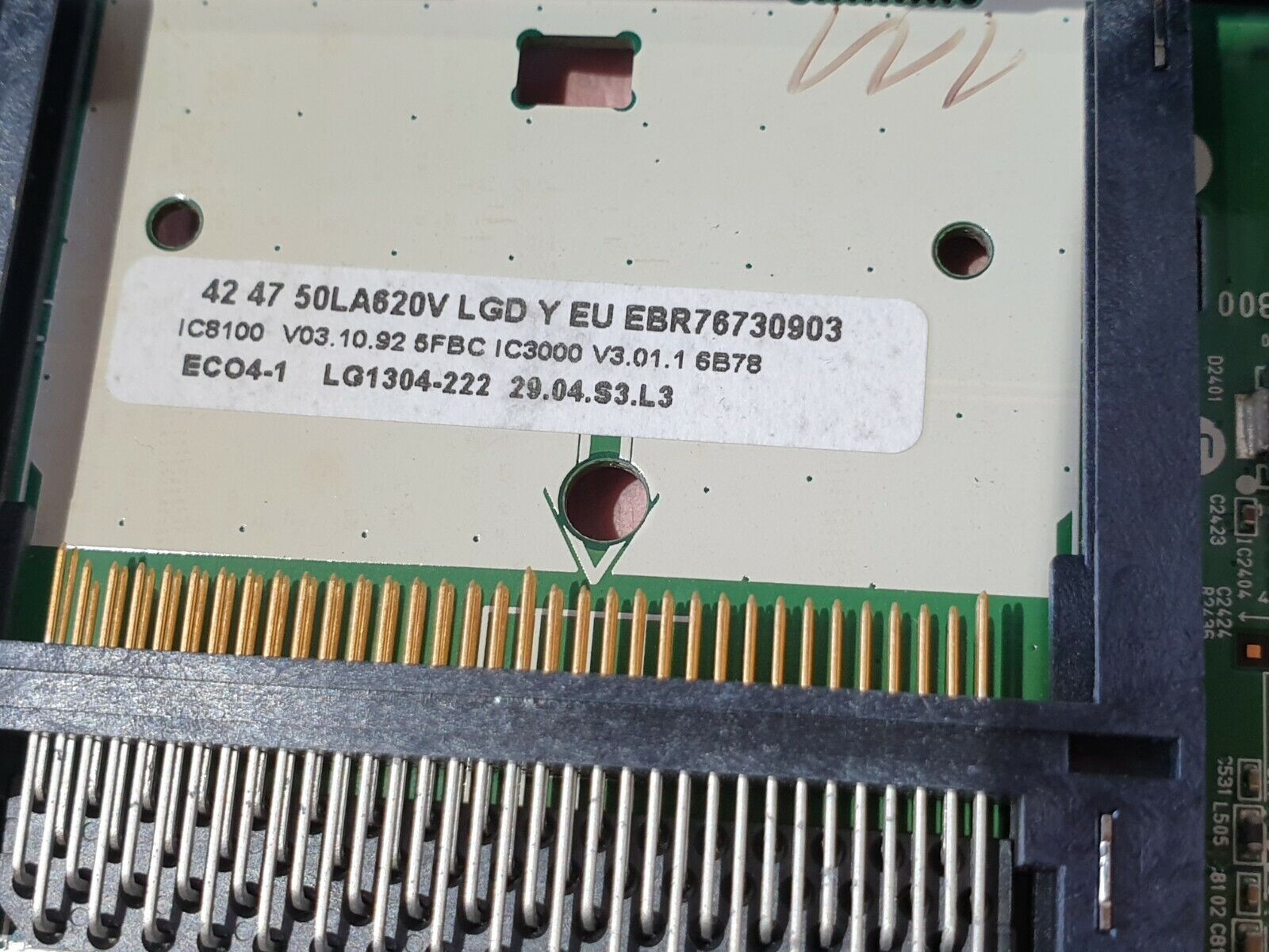 MAIN BOARD MB 42LA620V 50LA620V TV EAX64797003 (1.2) EBT62383453 SCREEN:LC420DUE - Image 5