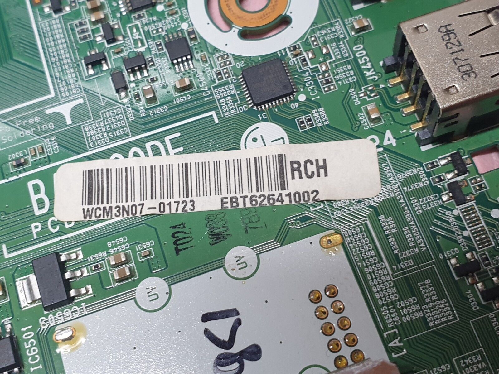 MAIN BOARD MB 42LA620V 50LA620V TV EAX64797003 (1.2) EBT62383453 SCREEN:LC420DUE - Image 9