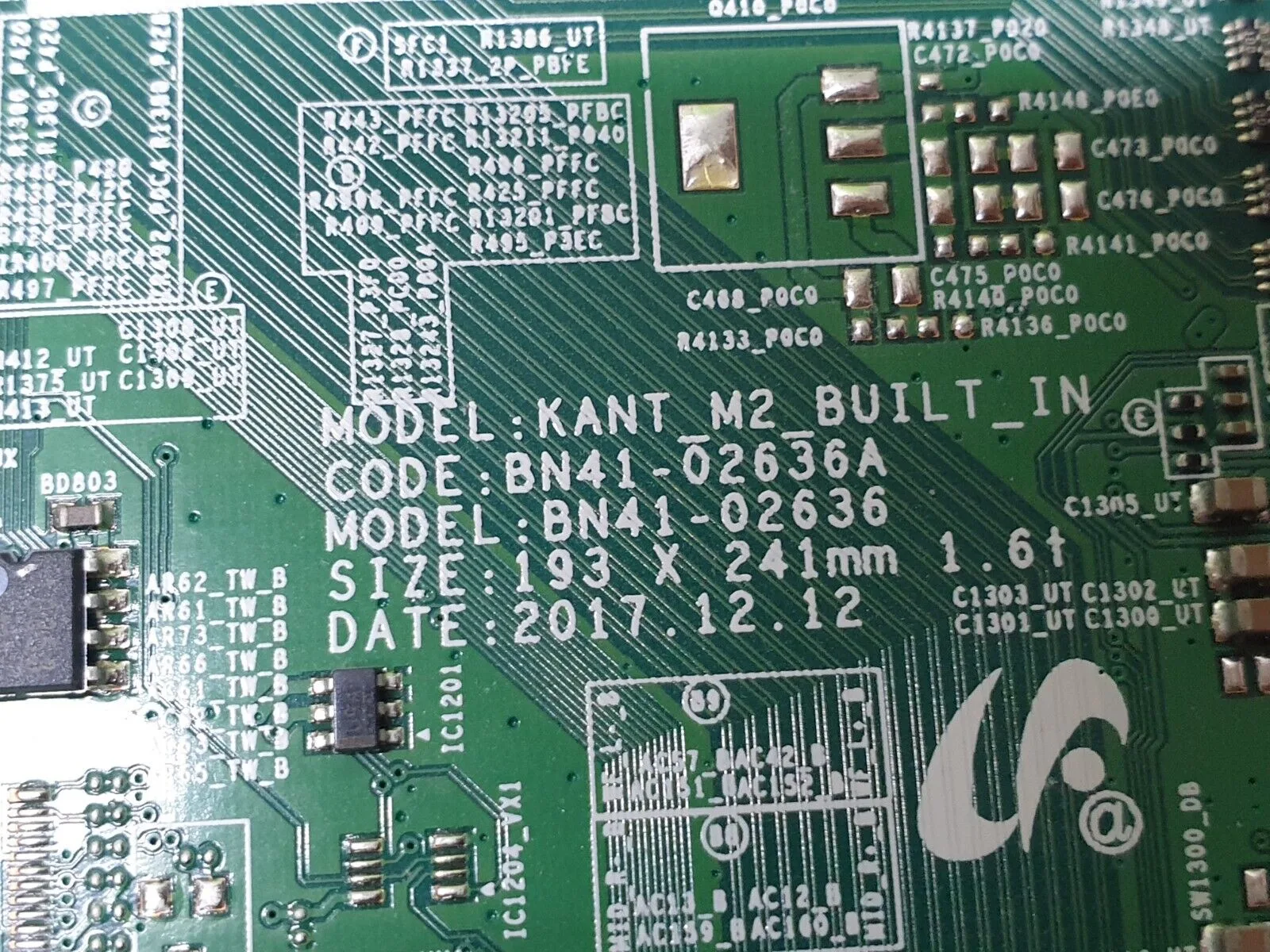 MAIN BOARD MB SAMSUNG UE55NU8000 55" TV BN41-02536A BN94-12926P SCREEN:ST5461D01 - Image 3