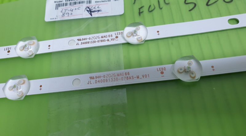 2 LED BACKLIGHT ARRAY STRIP DLED40UHDHDRS LT-40C890 TV JL.D40091330-078AS-M_V01 - Image 5