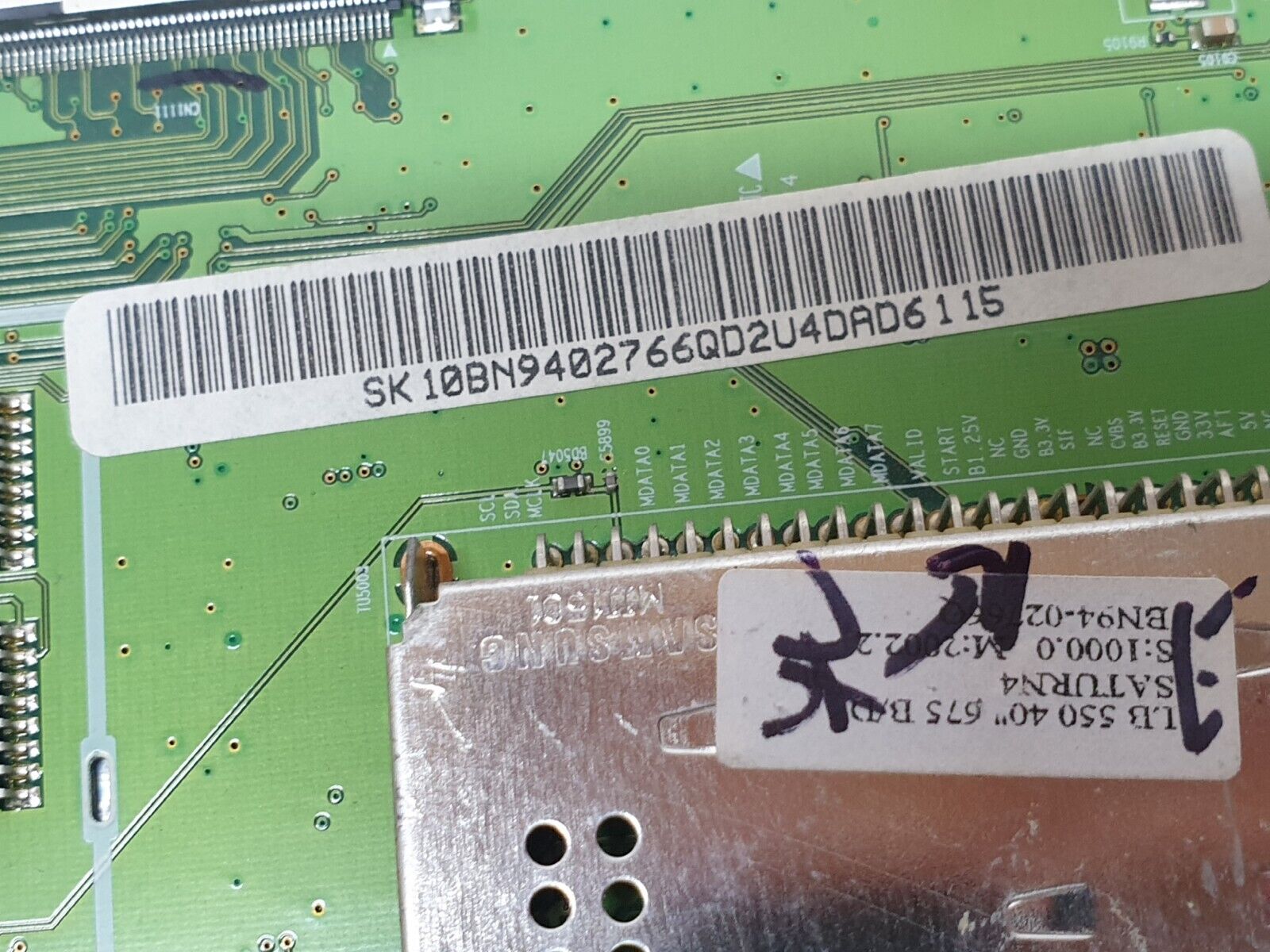 MAIN BOARD MB SAMSUNG LE40B551A6W TV BN41-01258B BN94-02766Q SCREEN:LTF400HA08 - Image 6