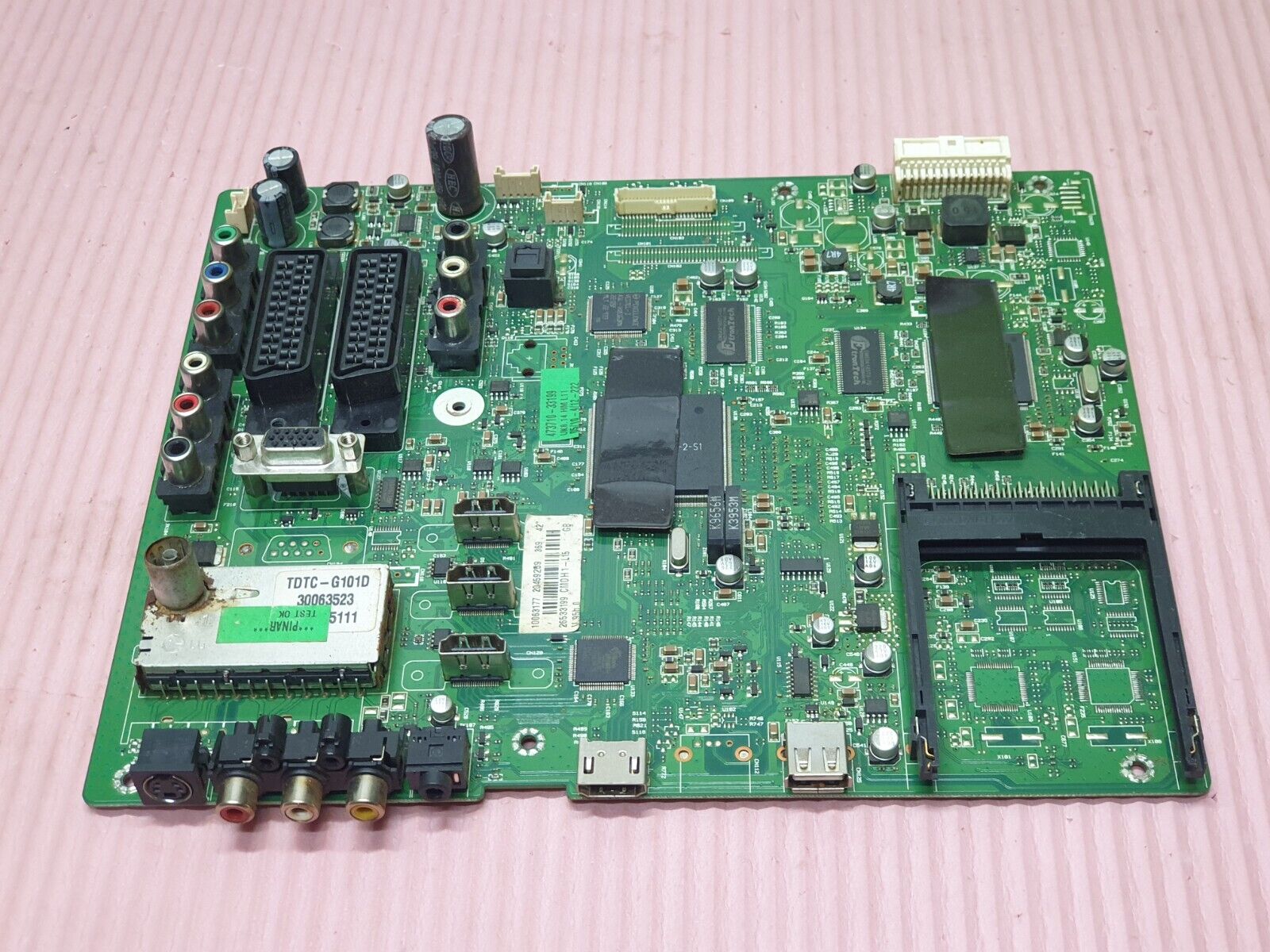 MAIN AV BOARD MB SANYO CE42FD90 TV VESTEL 17MB35-4 20459259 SCREEN:V420H1 - Image 2