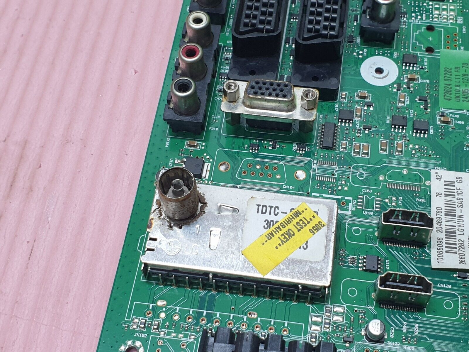 MAIN AV BOARD MB HITACHI L42VC04U TV VESTEL 17MB35-4 20469760 SCREEN:LC420WUN - Image 3