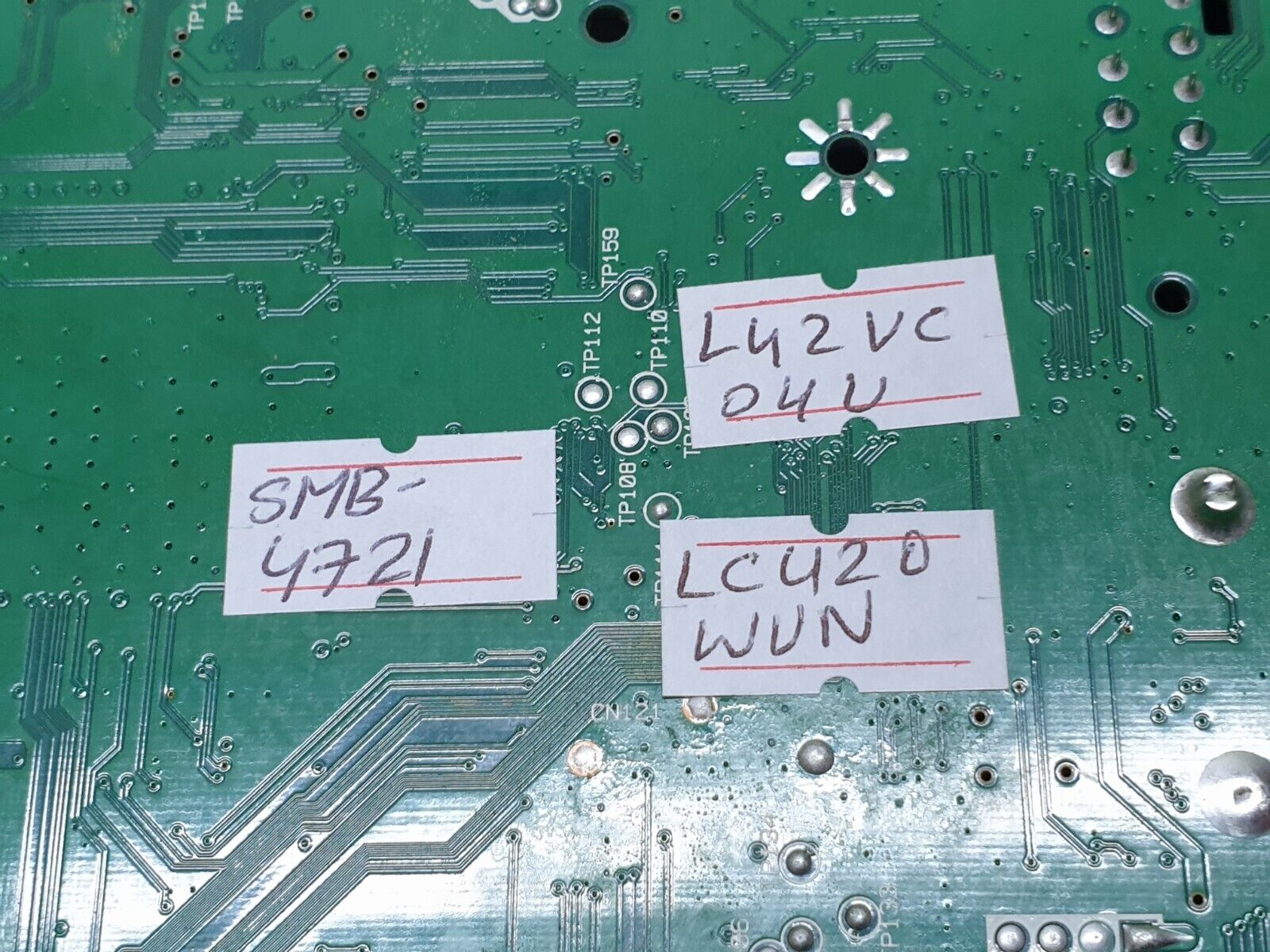 MAIN AV BOARD MB HITACHI L42VC04U TV VESTEL 17MB35-4 20469760 SCREEN:LC420WUN - Image 6