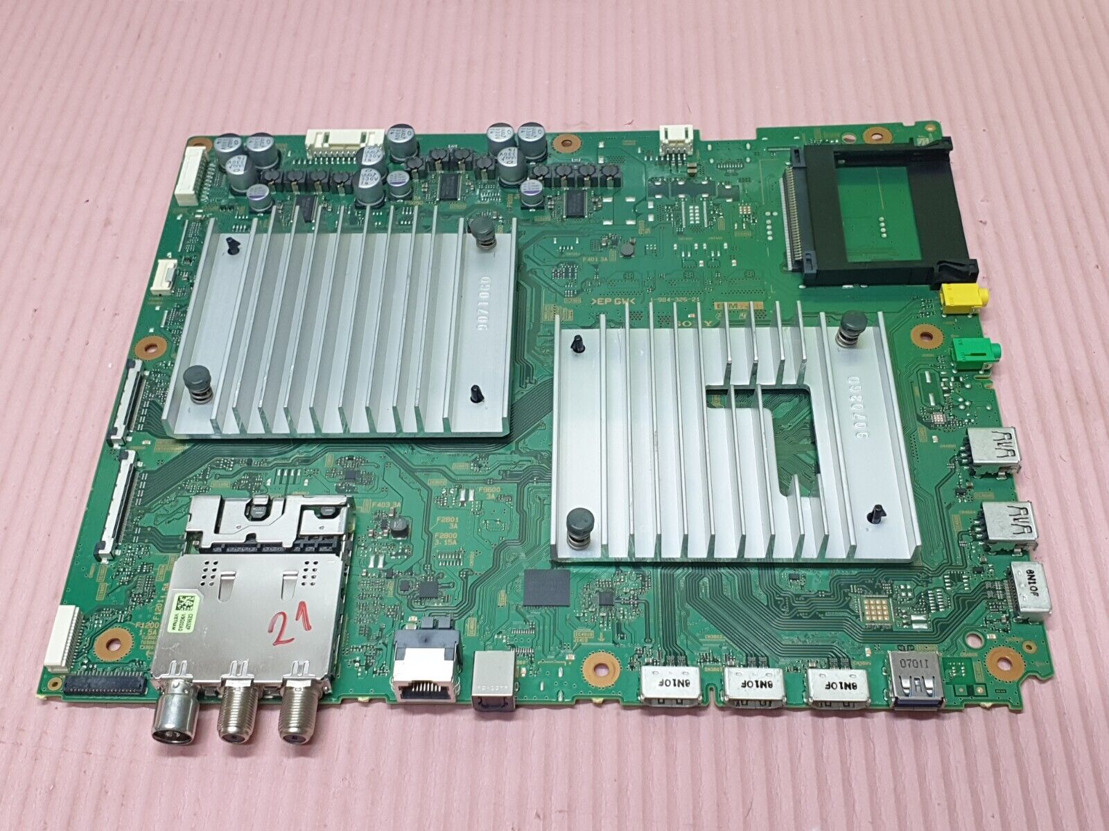 MAIN AV BOARD MB SONY KD-55AG9 LED TV 1-984-326-21 YA03102AA SCREEN:LE550AQP - Image 2
