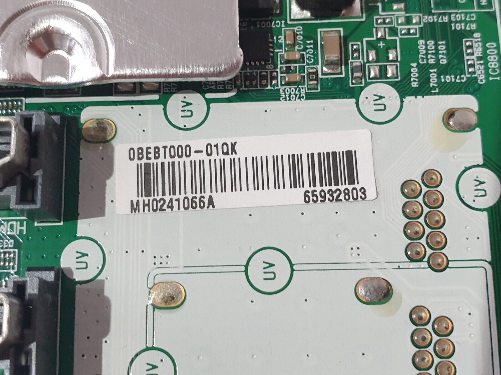 MAIN BOARD MB FR LG 65UM7610PLB TV EAX68253605 (1.1) EBT65932803 SCREEN:HC650DQG - Image 4