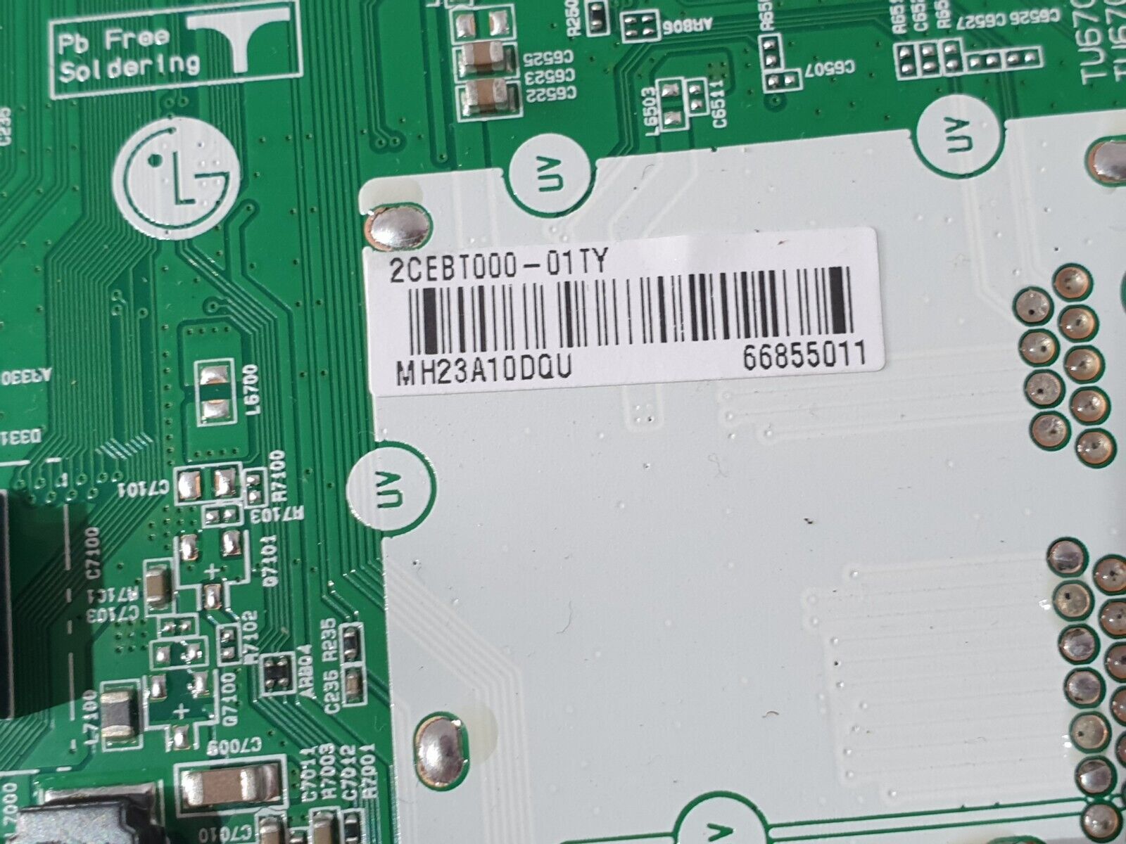 MAIN BOARD MB LG 32LQ63006LA TV EAX69822903 (1.0) EBT66855011 SCREEN:PT320CT01 - Image 3