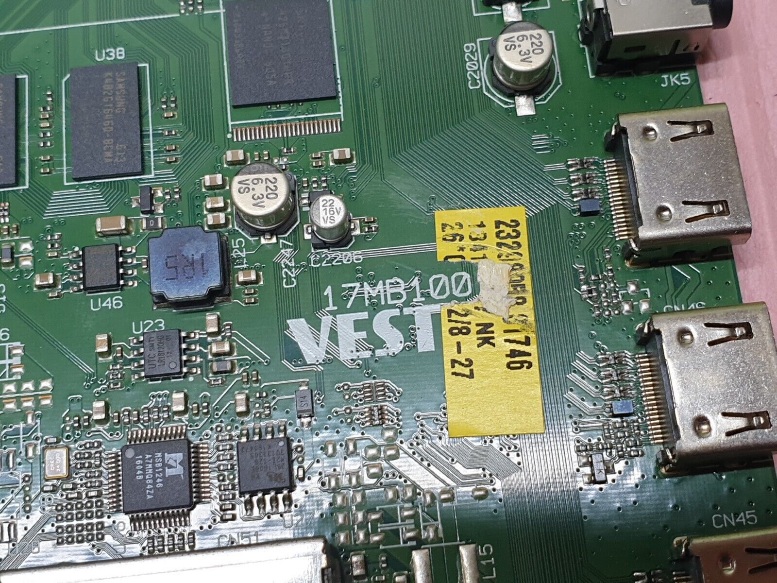 MAIN AV BOARD MB FOR JVC LT43C860 43" LED TV 2315393 17MB100 SCREEN:LC430EQY - Image 3