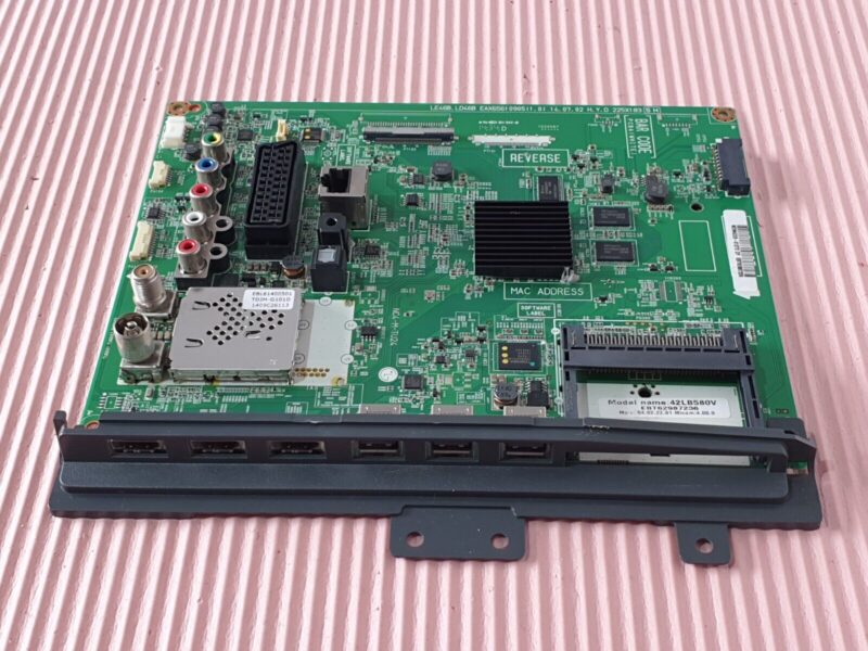 MAIN BOARD MB FOR LG 42LB585V TV EAX65610905 (1.0) EBT62987236 SCREEN:T420HVN06 - Image 2