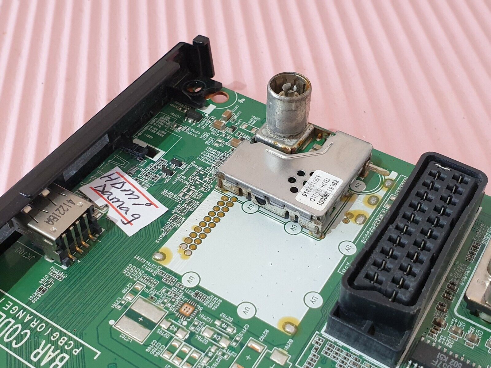 MAIN BOARD MB FOR LG 32LY330C 32" TV EAX65486304 1.2 SCREEN:SHARP 1 HDMI DAMAGED - Image 4