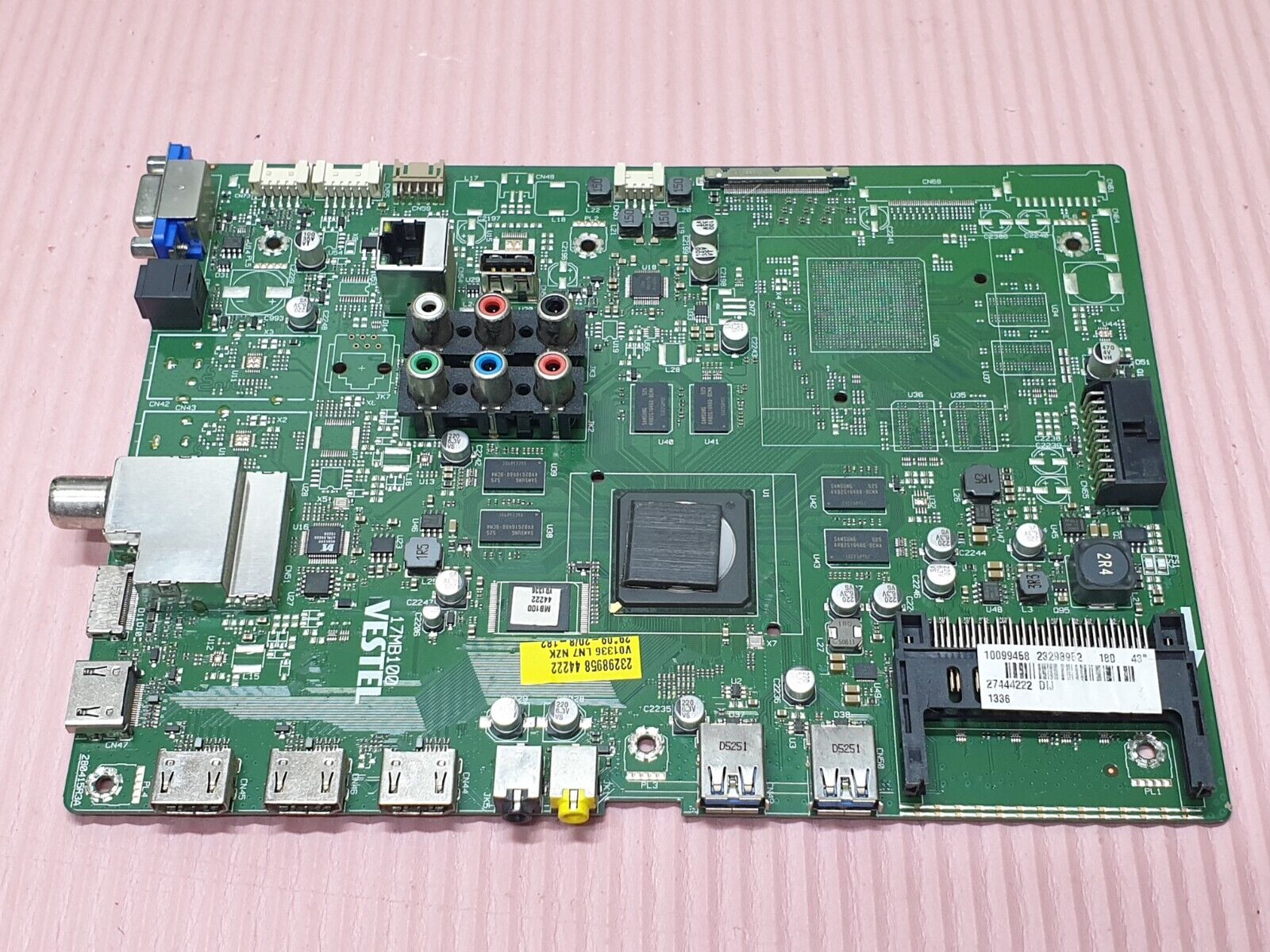 MAIN AV BOARD MB HITACHI 43HGT69U 43" LED TV 17MB100 23298952 SCREEN:LC430EQY
