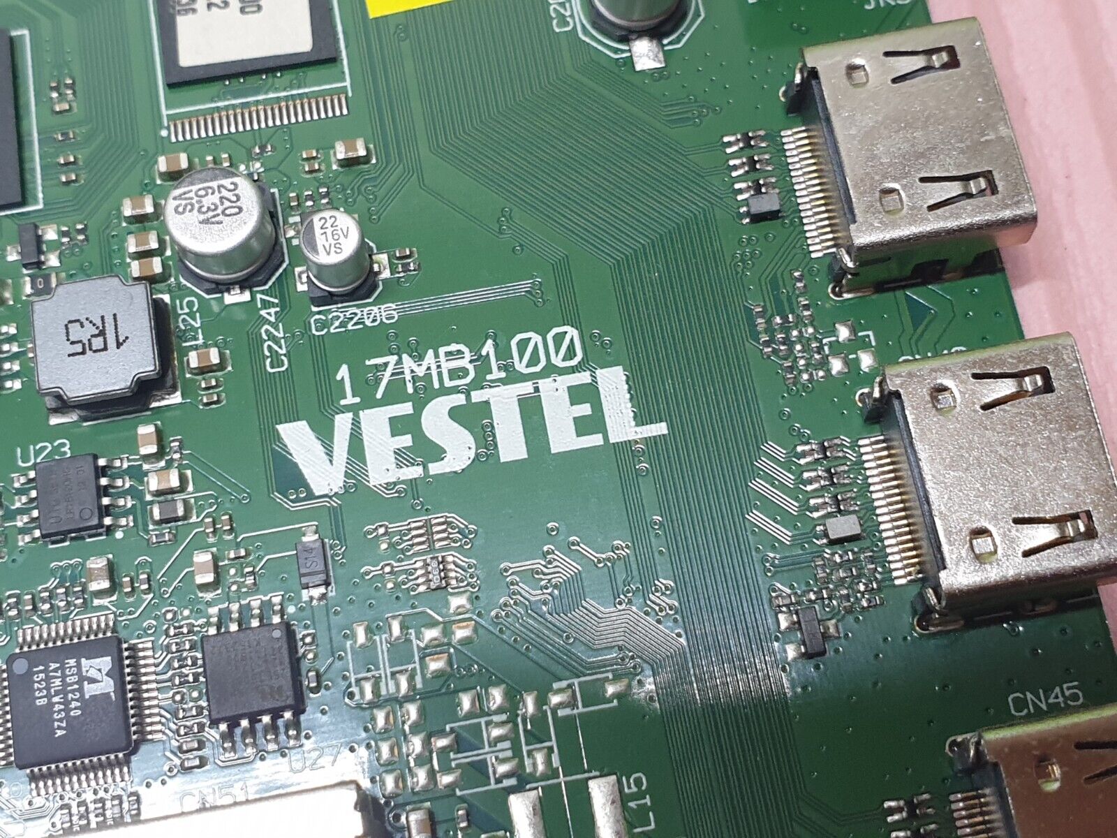 MAIN AV BOARD MB HITACHI 43HGT69U 43" LED TV 17MB100 23298952 SCREEN:LC430EQY - Image 3