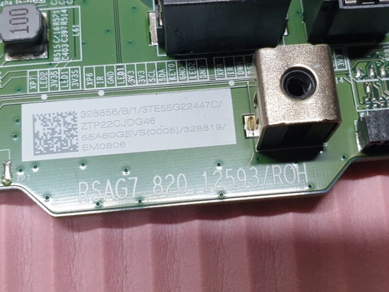 MAIN AV BOARD MB HISENSE 55A7HQTUK 55" TV RSAG7.820.12593/ROH SCREEN:T550QVN10 - Image 3