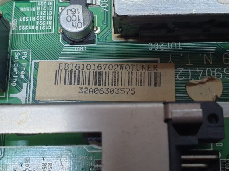 MAIN BOARD MB LG 32LD320-ZA 32" TV EAX60686904 (2) EBT61016702 SCREEN:V315B5-L02 - Image 5