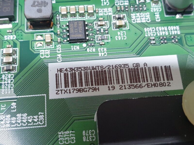 MAIN AV BOARD MB HISENSE H43N5500UK LED TV RSAG7.820.7412/ROH SCREEN:T430QVN03 - Image 5