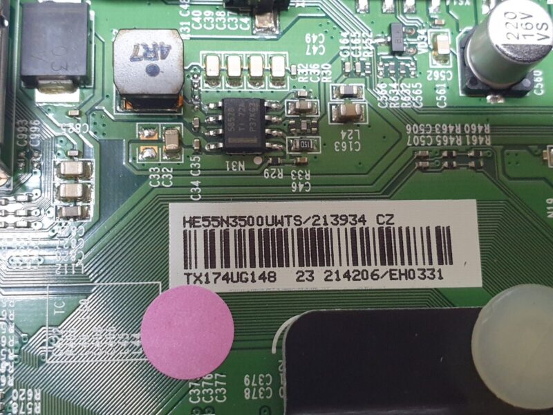 MAIN AV BOARD MB HISENSE H55N5700UK LED TV RSAG7.820.7412/ROH SCREEN:T550QVN05 - Image 4