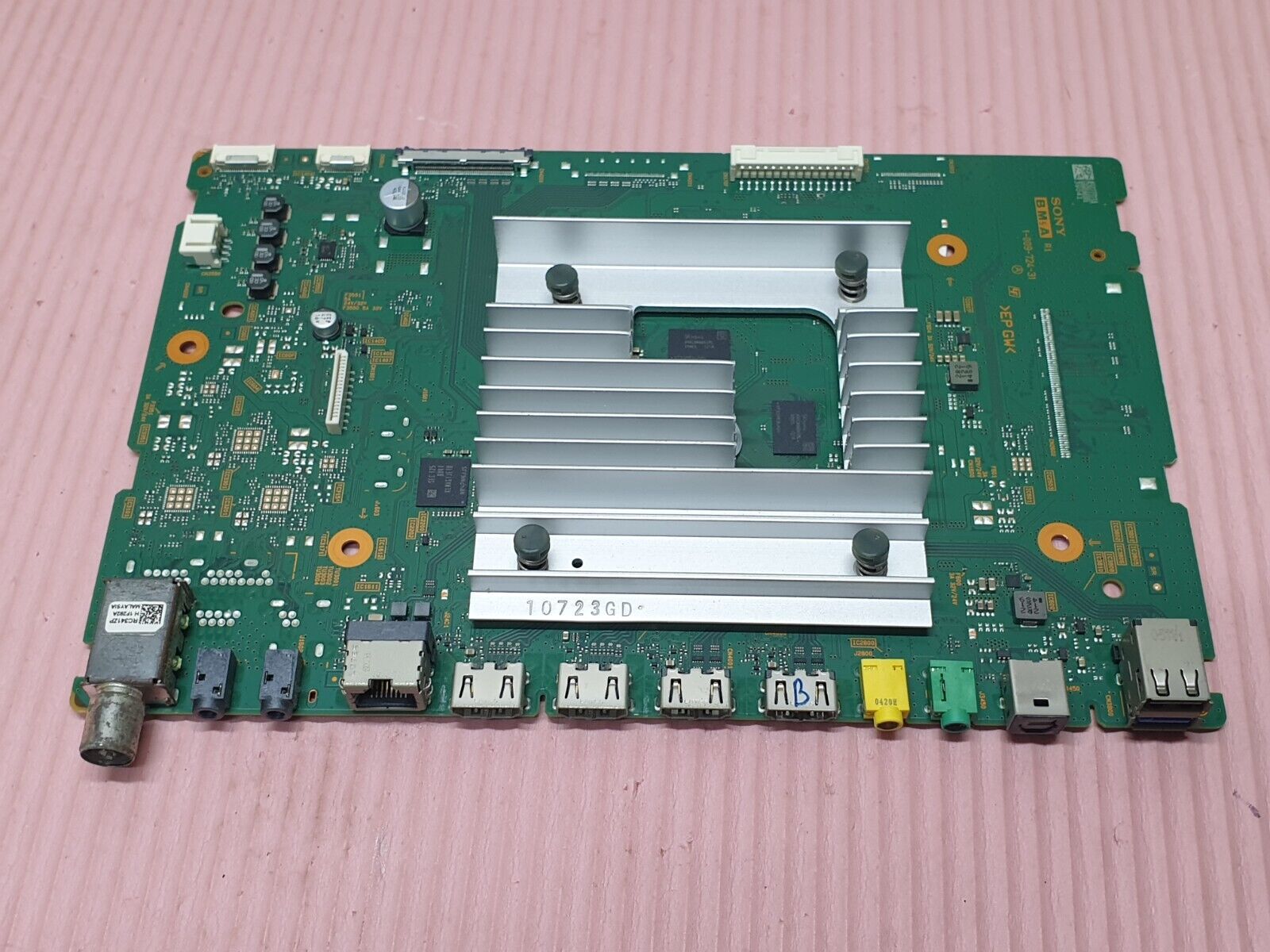 MAIN AV BOARD MB SONY KD-65X80J LED TV 1-009-724-31 A5027311A SCREEN:HV650QUB - Image 2