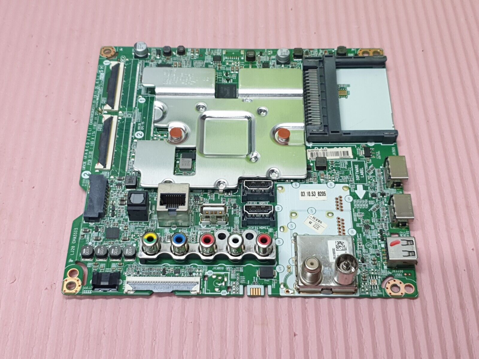 MAIN AV BOARD MB LG 55NANO816NA TV EAX69083603 1.0 EBT66455503 SCREEN:LC550EQ9