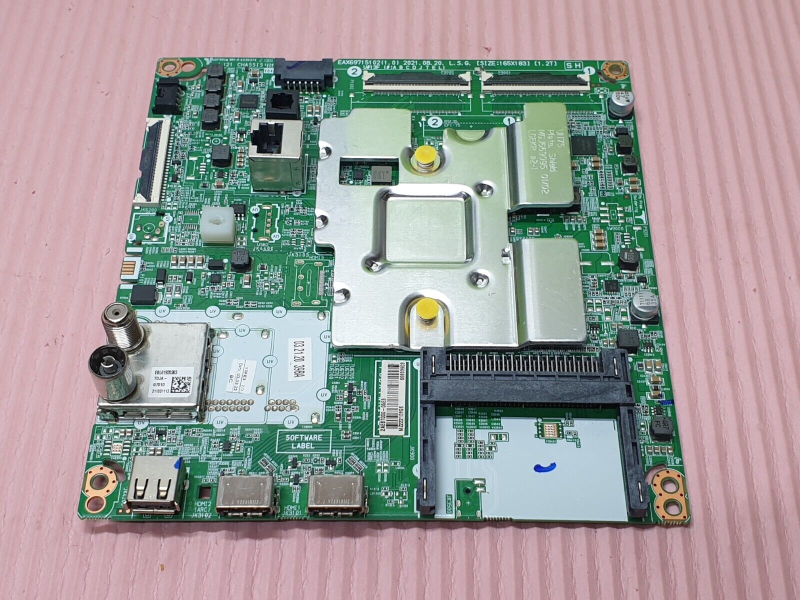 MAIN AV BOARD MB LG 43UP75006LF TV EAX69715102 1.0 EBT66833903 SCREEN:HV430QUB - Image 2