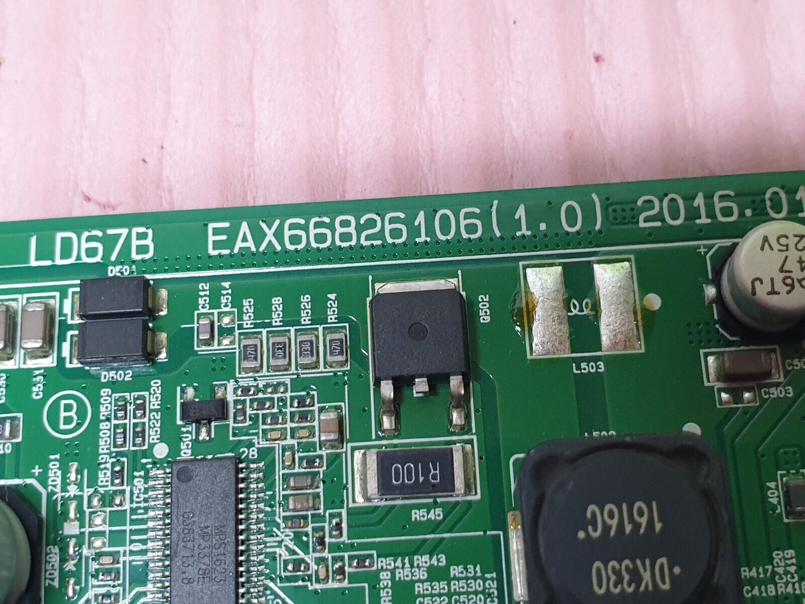 MAIN AV BOARD MB LG 49LH510V TV EAX66826106 1.0 EBL61741401 SCREEN:HC490DUN - Image 3