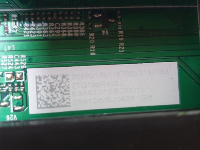 MAIN AV BOARD MB HISENSE H65B7100UK LED TV RSAG7.820.8831/ROH SCREEN:HV650QUB - Image 4
