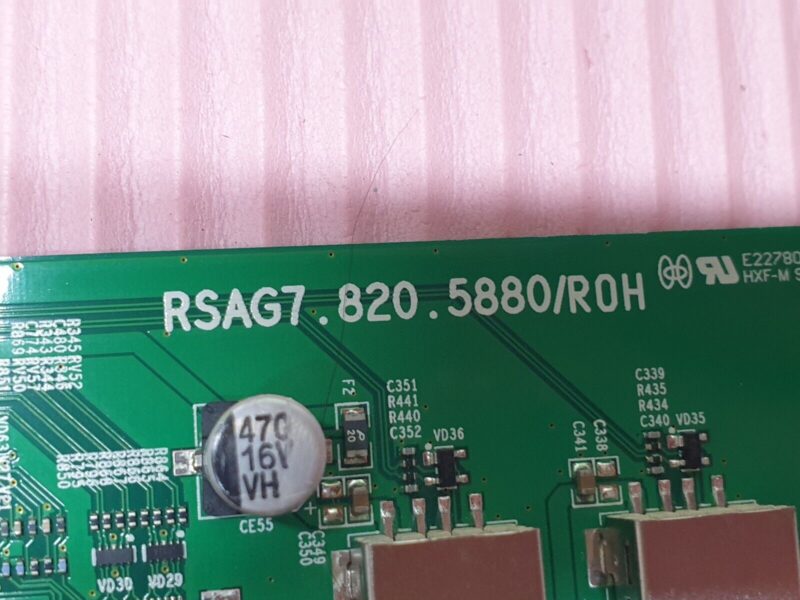 MAIN AV BOARD MB HISENSE LTDN40K370WTE TV RSAG7.820.5880/ROH SCREEN:LSC400HM10 - Image 3