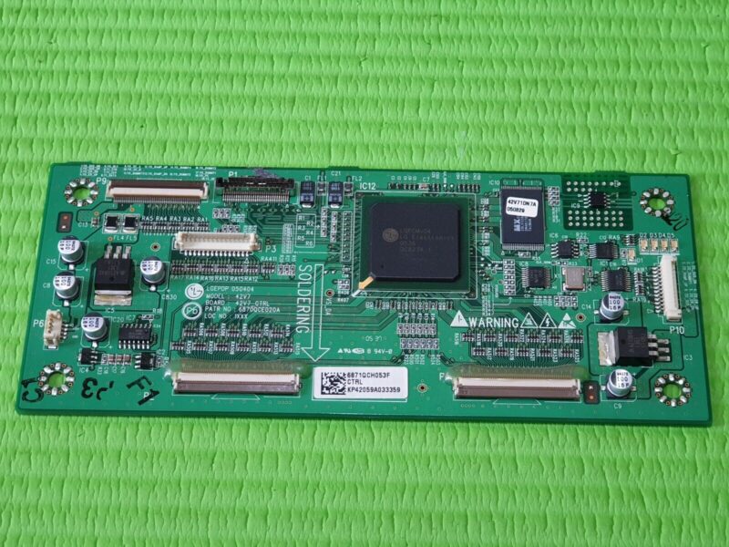 TCON LVDS BOARD FOR LG 42PX3RV-ZA 42" TV 42V7 42V7_CTRL 6870QCE020A 6871QCH053F - Image 2