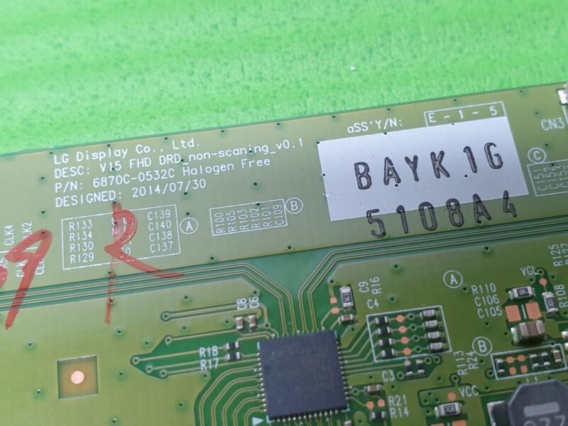 TCON LVDS BOARD FOR LG 49LJ614V 49LJ624V 49" LED TV 6870C-0532C 6871L-5108A - Image 3