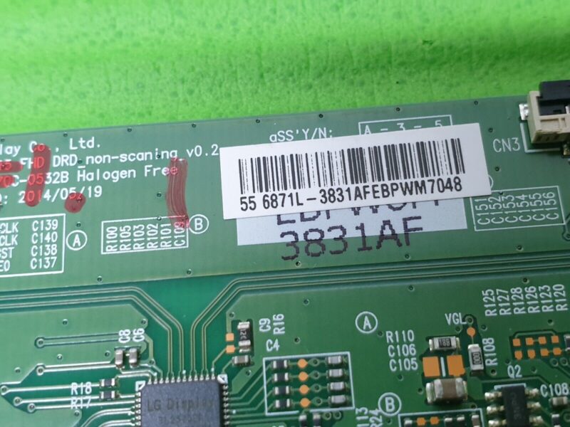 TCON LVDS BOARD FOR JVC LT-55C550 LT-55C860 55" LED TV 6870C-0532B 6871L-3831A - Image 3