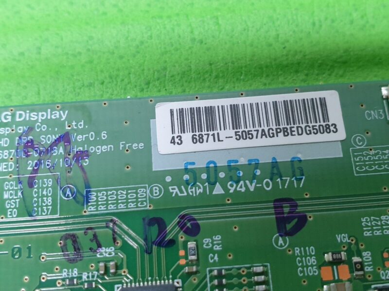 TCON LVDS BOARD FOR SONY BRAVIA KDL-43WE753 43" LED TV 6870C-0718A 6871L-5057A - Image 4