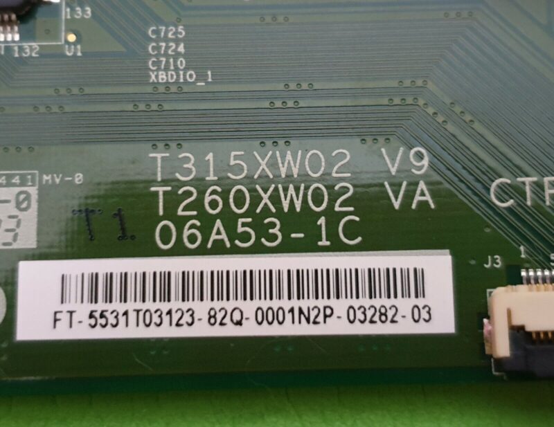 TCON LVDS BOARD LCD32762HDF L32TA6A HA32R1 TV 06A53-1C T315XW02 V9 5531T03123 - Image 4
