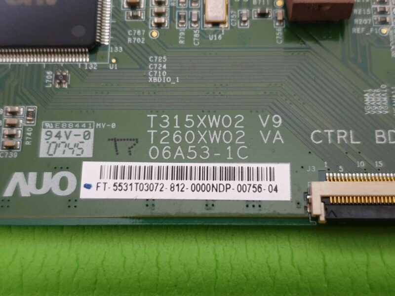 TCON LVDS FOR TECHNIKA LCD32-207 L32TA6A 32" TV 06A53-1C T315XW02 V9 5531T03072 - Image 4