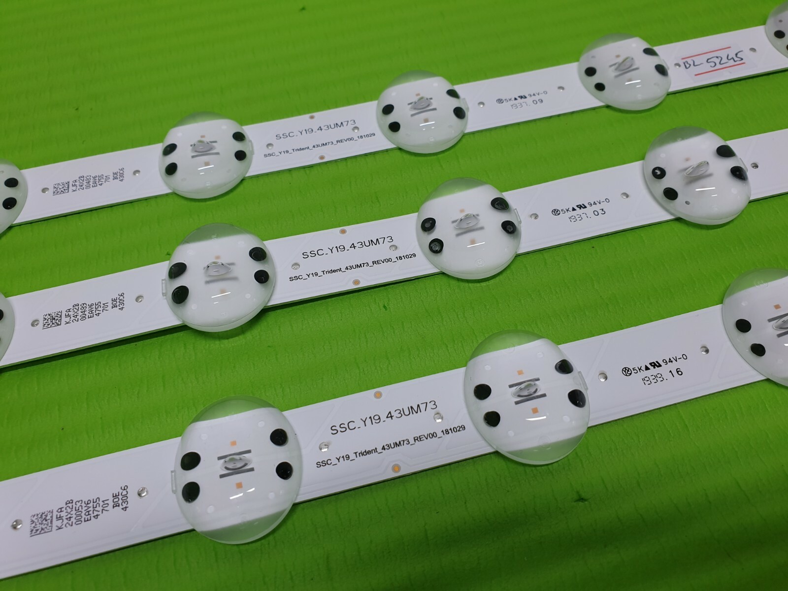 FULL LED BACKLIGHT SET FOR 43UM7450PLA TV SSC_Y19_Trident_43UM73_REV00_181029 - Image 5