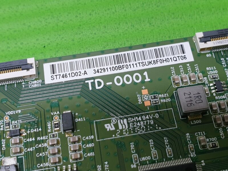 TCON LVDS BOARD FOR SONY XR-75X92J XR-75X94J 75" LED TV TD-0001 ST7461D02-A - Image 3