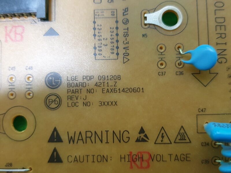 ZSUS BOARD LG 42PJ350 42PJ550 42" TV EAX61420601  EBR66607601 - Image 6