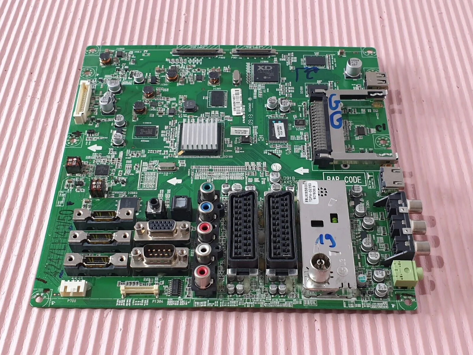 MAIN BOARD MB FOR LG 42LH5000 42" TV EAX57644502 (5) EBU60674871 SCREEN:LC420WUF - Image 2