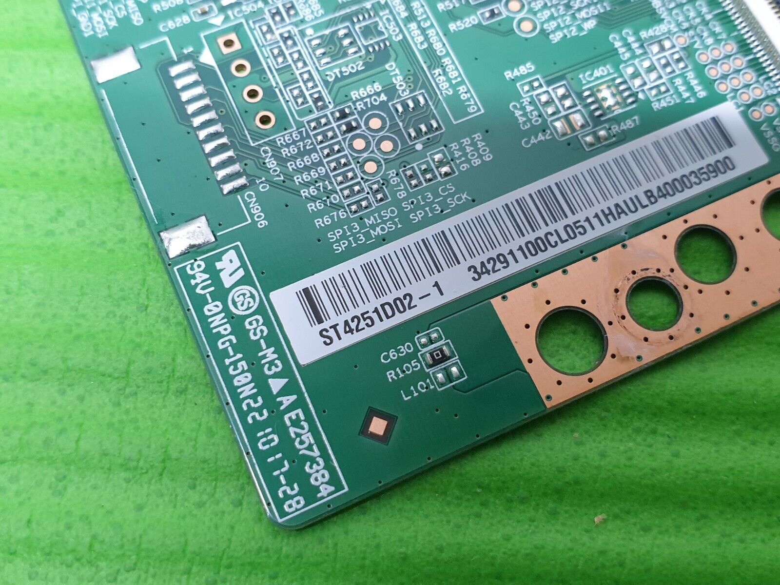 TCON LVDS CONTROL BOARD FOR PHILIPS 43PUS760743" LED TV ST4251D02-1 TD-000L - Image 3