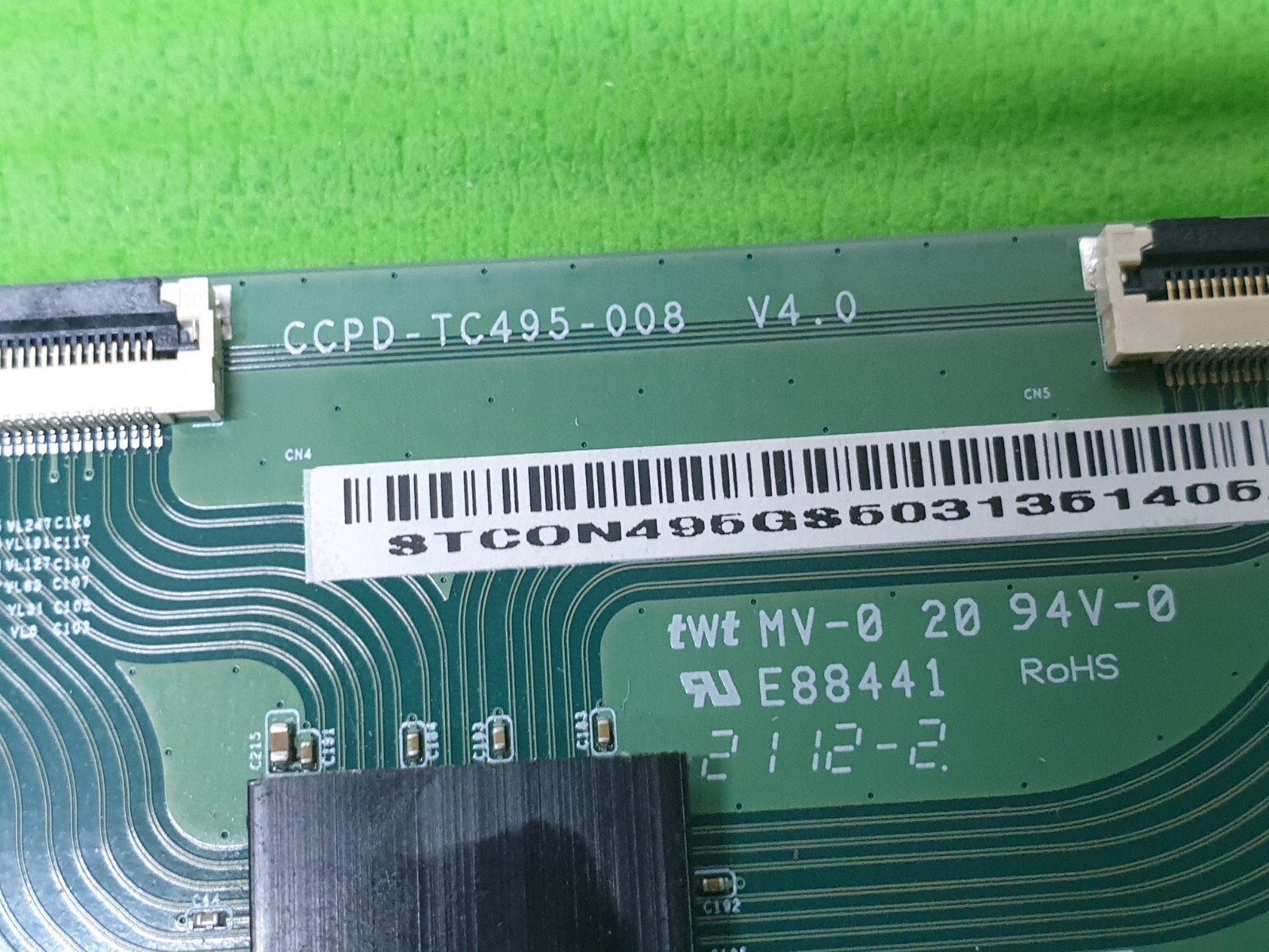TCON LVDS BOARD FR POLAROID P50UPA2029A 50HK6100U 50" LED TV CCPD-TC495-008 V4.0 - Image 3